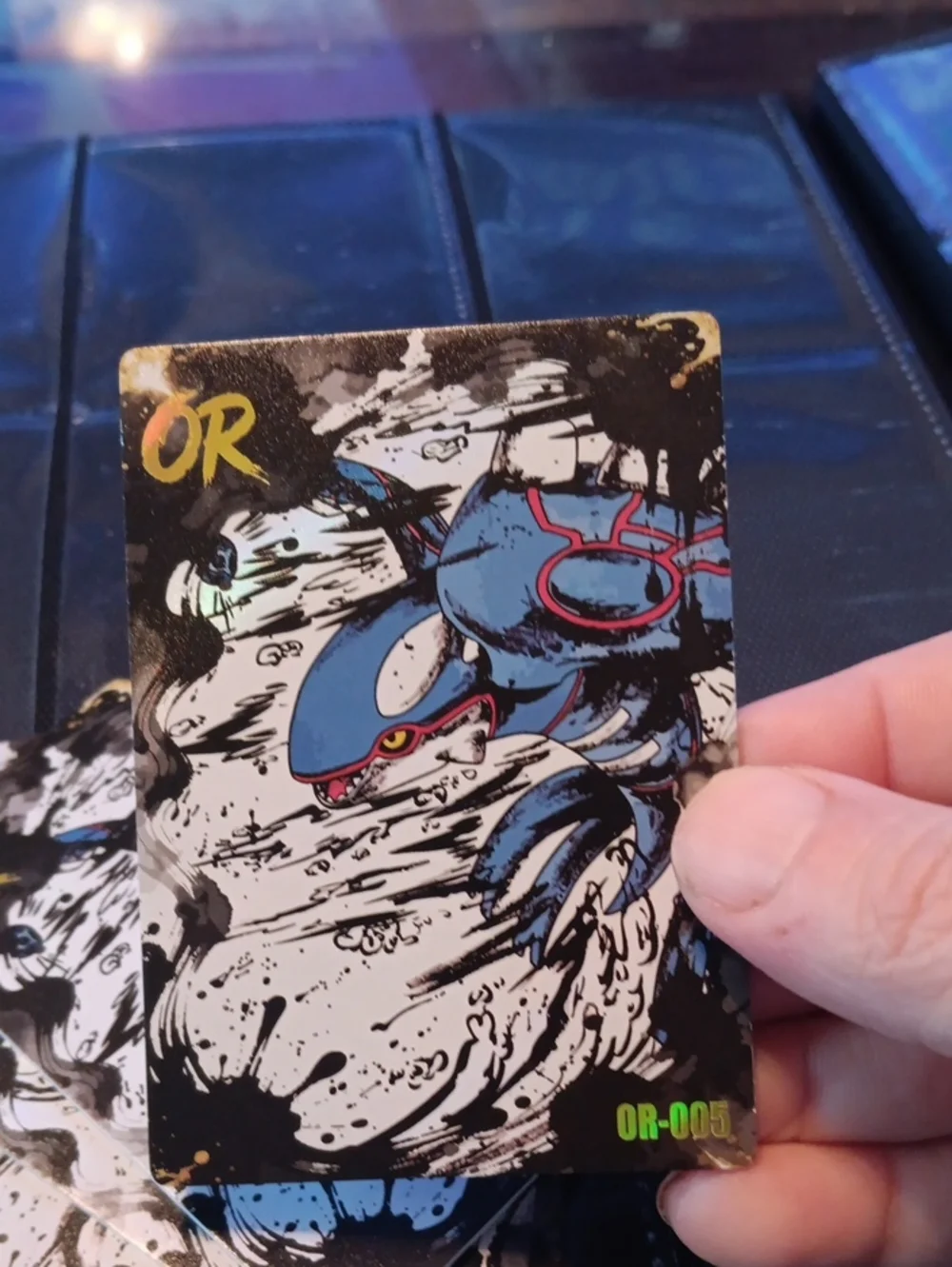 Pokemon Blue and Black Kyogre OR-005 Trading Card